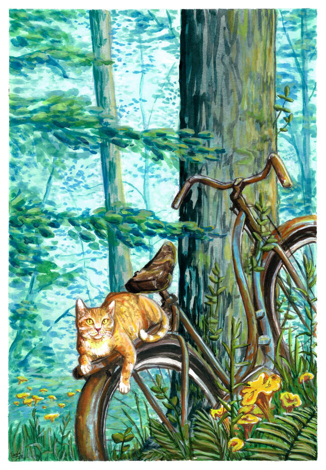 Custom gouache painting 100-200€